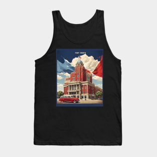 Fort Worth United States of America Tourism Vintage Poster Tank Top